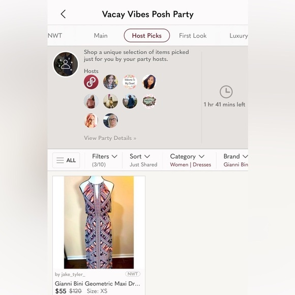 Gianni Bini Geometric Maxi Dress NWT HOST PICK - Picture 15 of 15